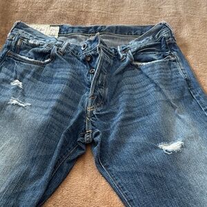 Abercrombie & Fitch Men's Relaxed Blue Jeans